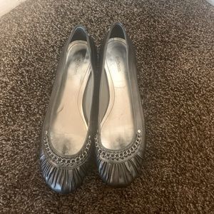 Style & Co. silver flats